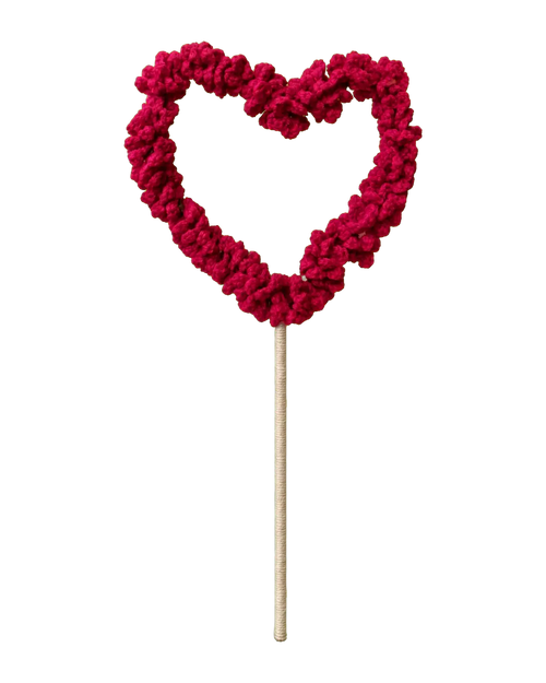 Crochet Heart Bouquet Stem
