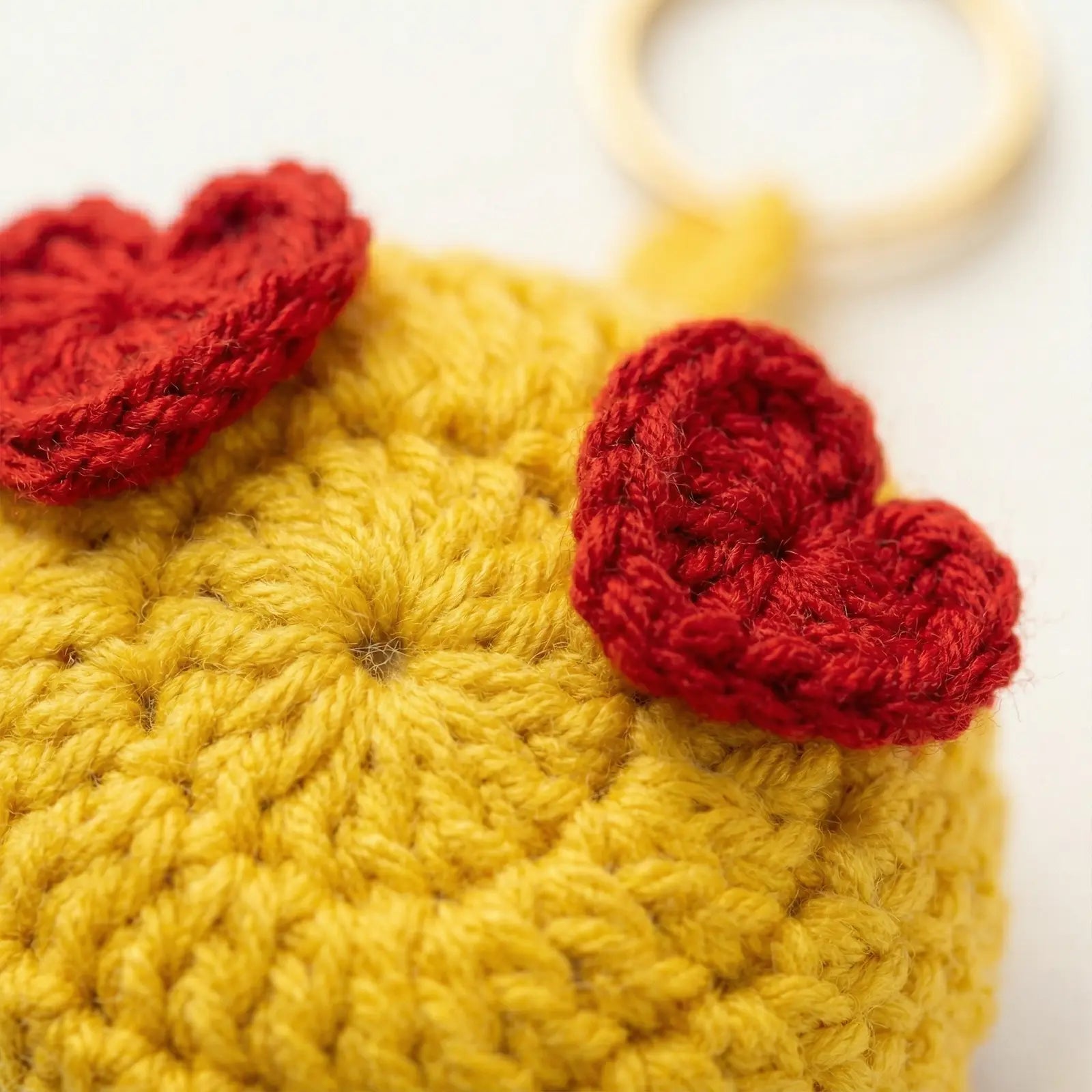 Heart Eye Emoji Key Ring