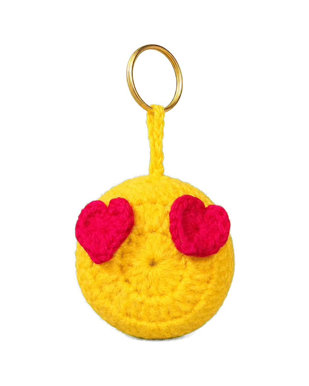 Heart-Eyes Emoji Keychain
