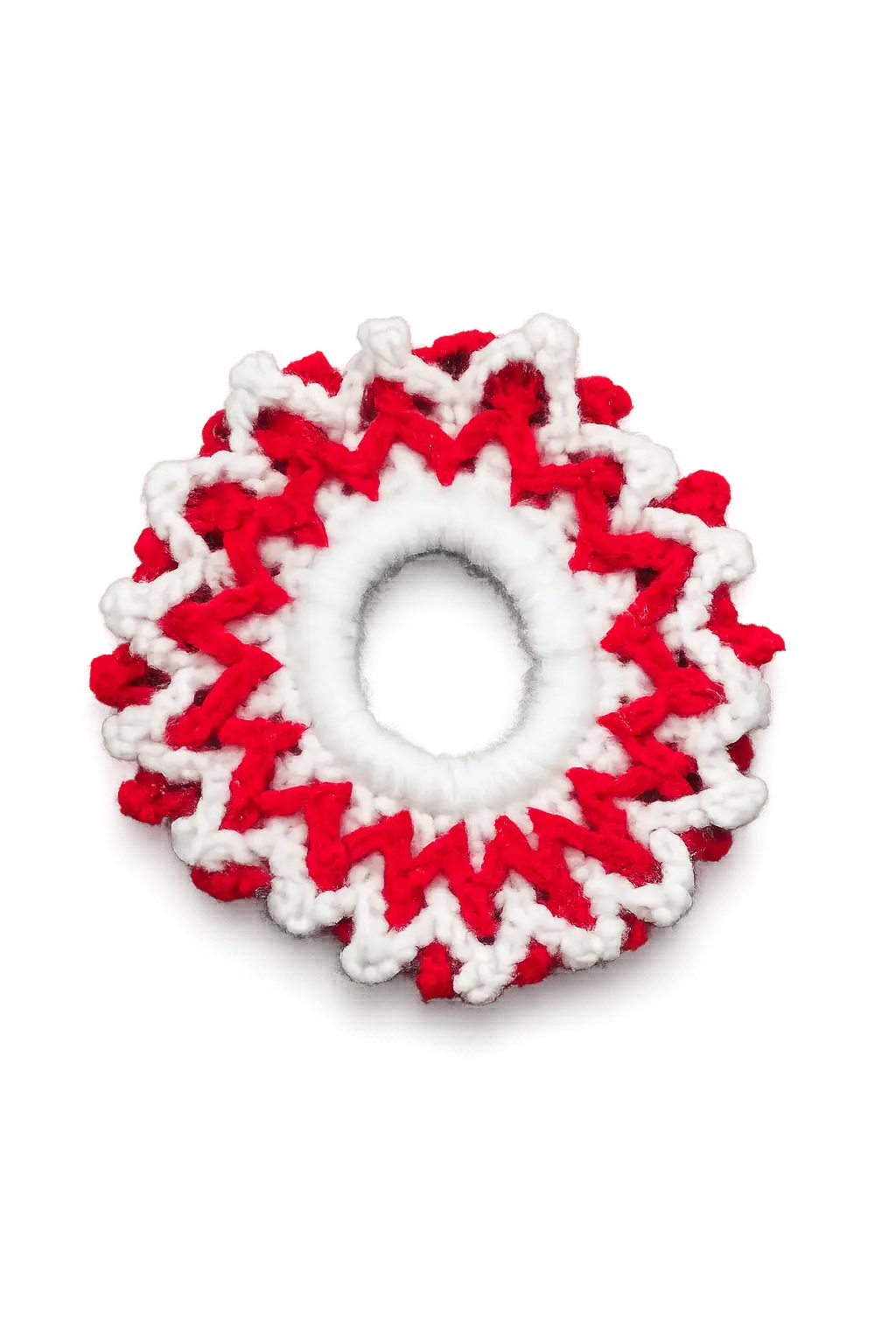 Red Scrunchy Crochet