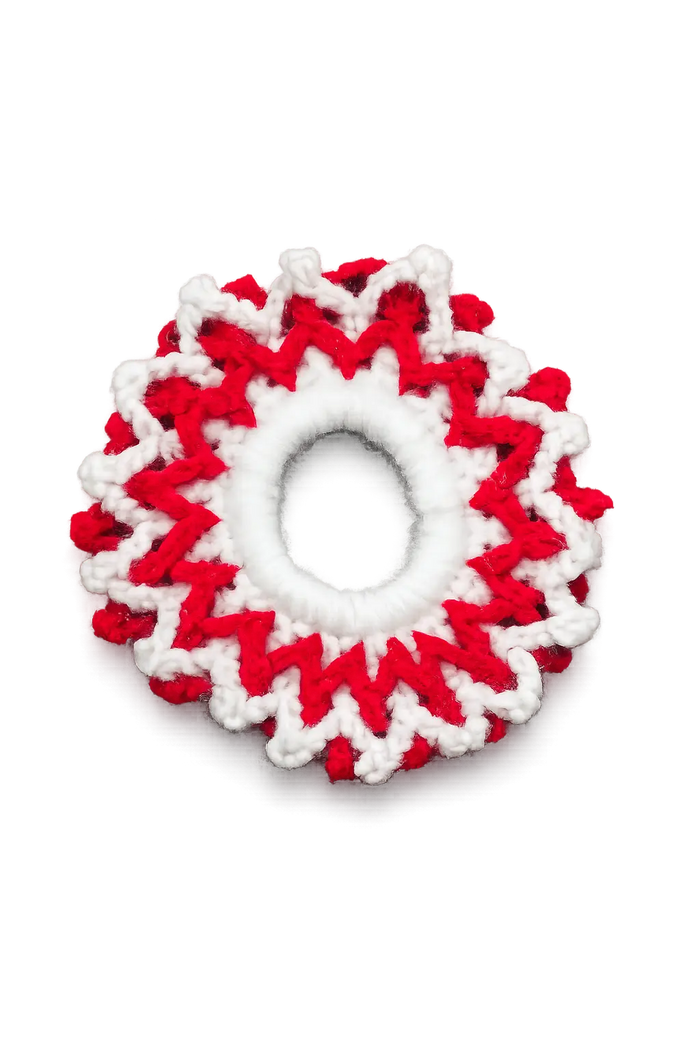 Red Scrunchy Crochet