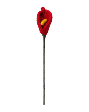 Red Mini Lily Stem