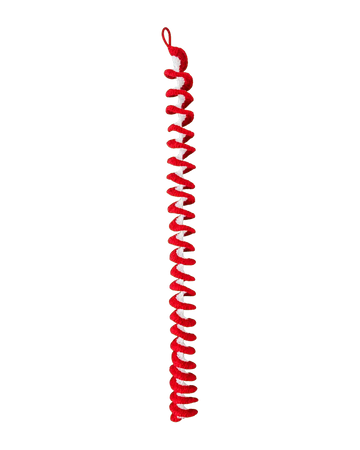 Red & White Spiral Hanging (Set of 2)