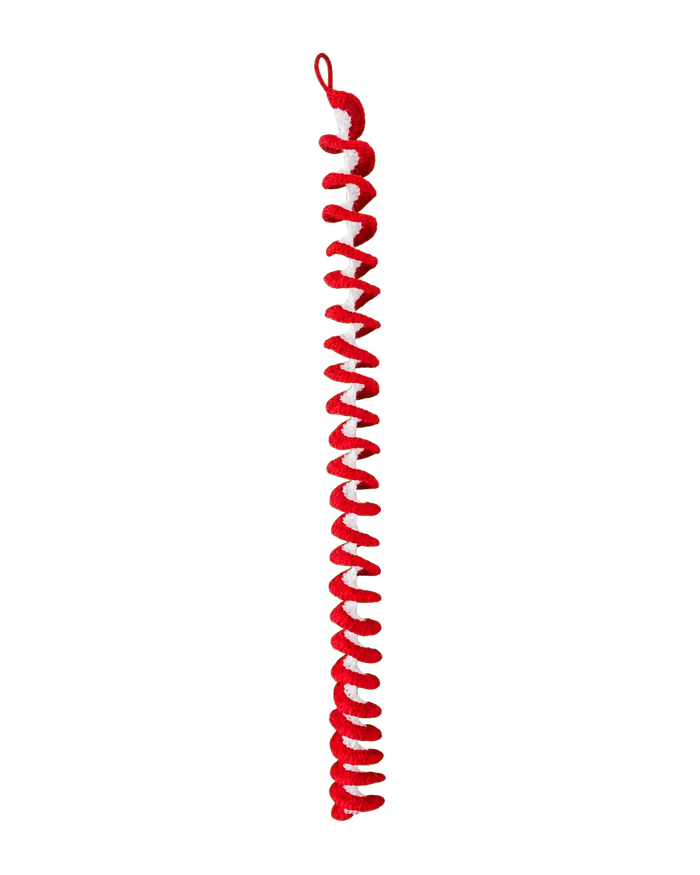 Red & White Spiral Hanging (Set of 2)