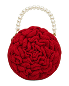 Rose Handbag with Pearl Handle