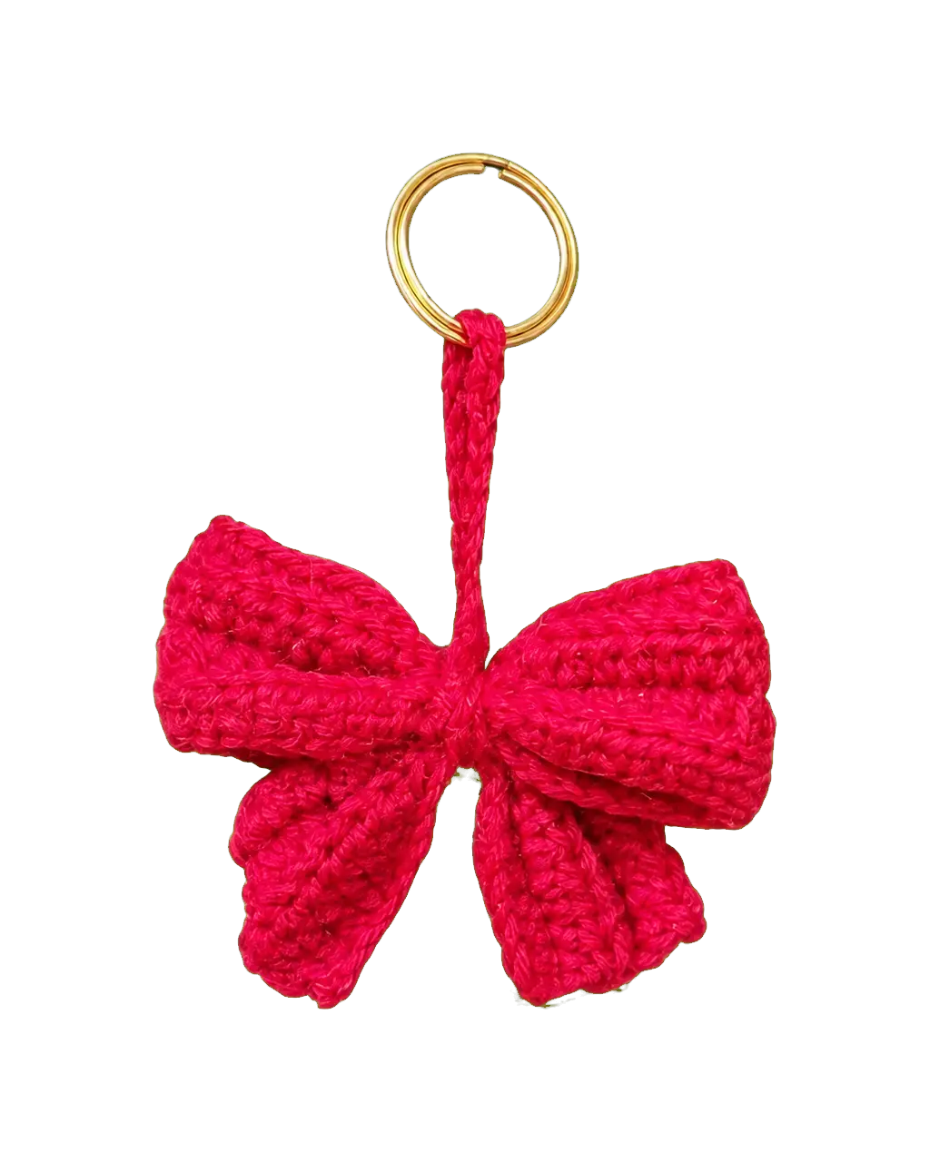 Crochet Bow Keychain