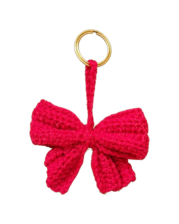 Crochet Bow Keychain