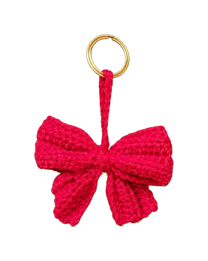 Crochet Bow Keychain