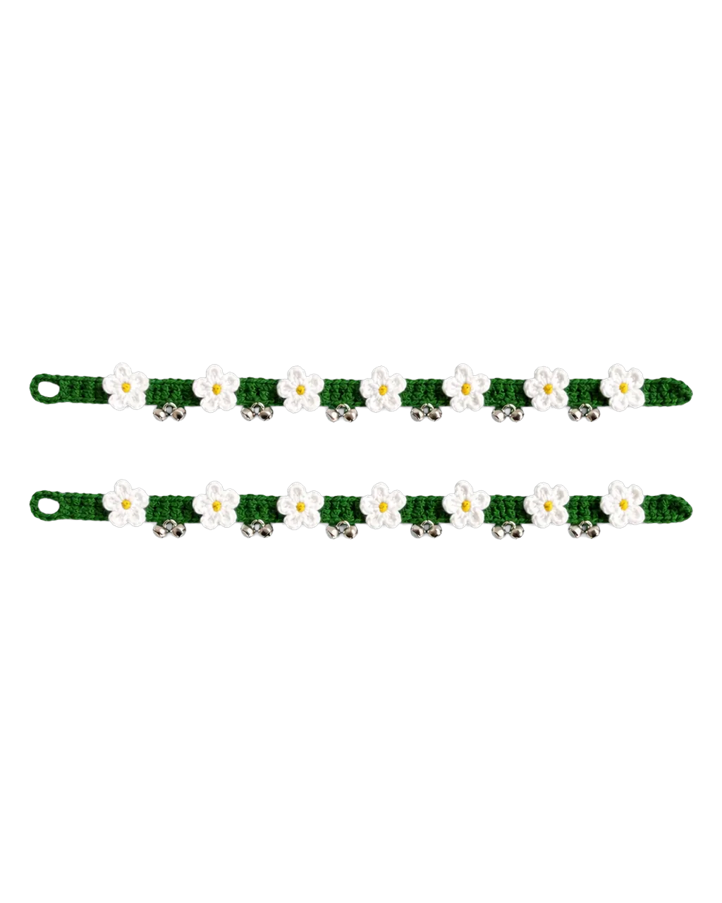 Daisy Crochet Payal in White