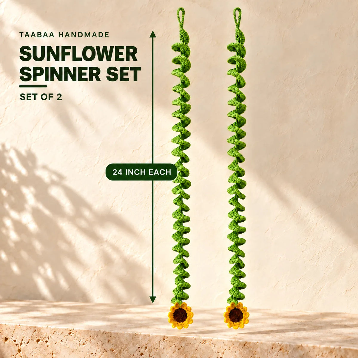 Sunflower Spiral Hanging set of 2, 24 inch each, from the Pehli Diwali Hamper