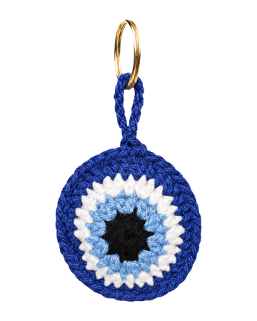 Evil Eye Keychain (Dark Blue)