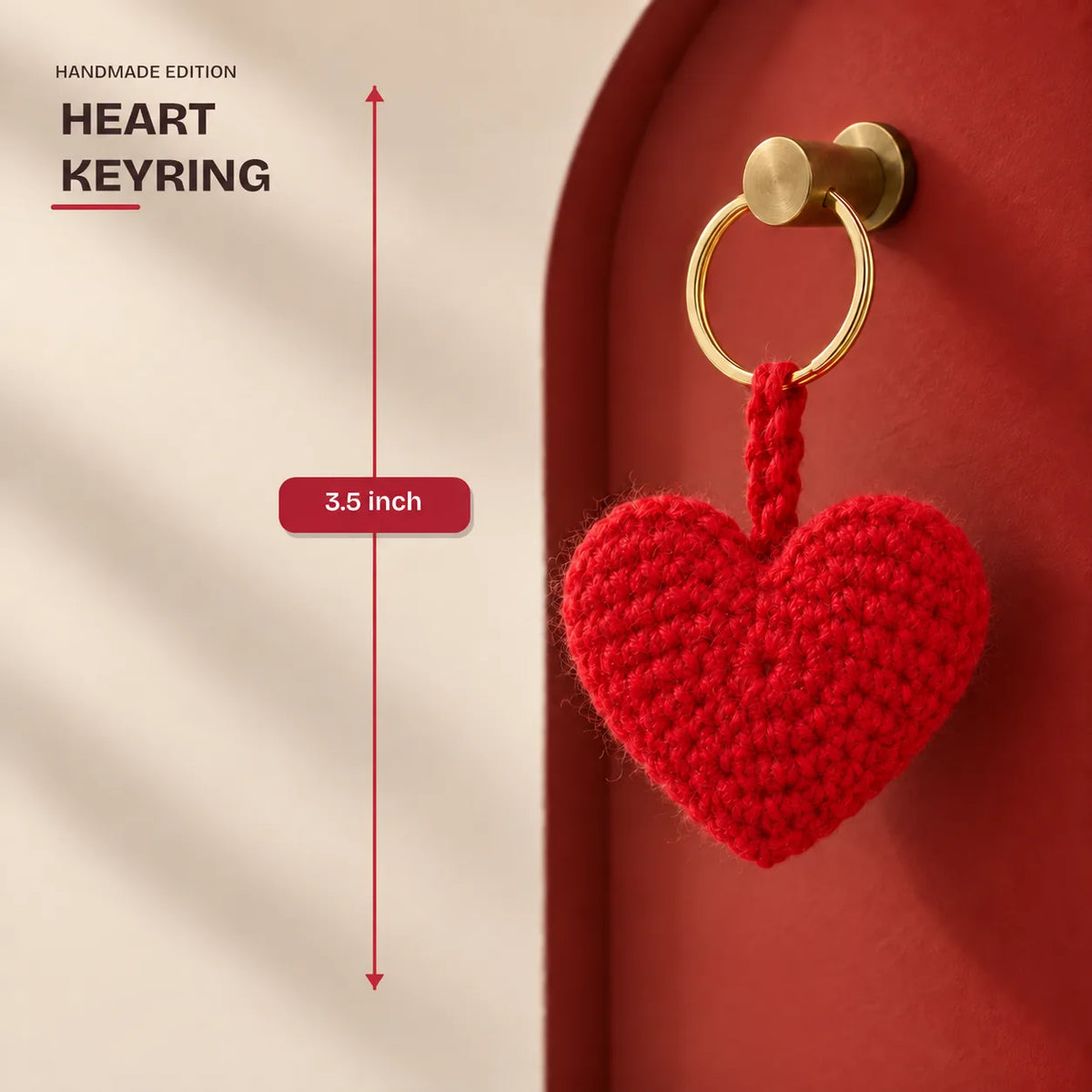 Heart Keychain, 3.5 inch, from the Sabki Diwali Hamper