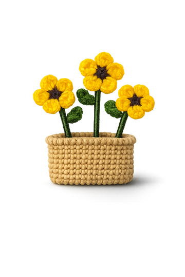 Mini Bloom Fridge Magnet (Yellow)