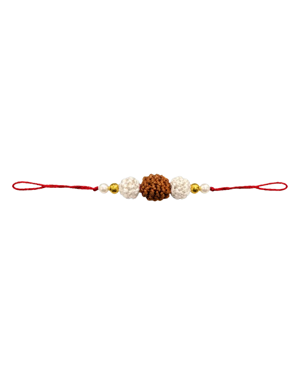 Single Rudraksh Crochet Rakhi