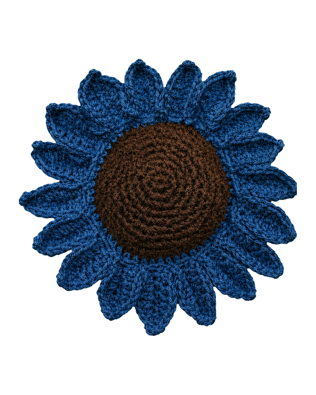 Sunflower curtain Tie in Dark Blue