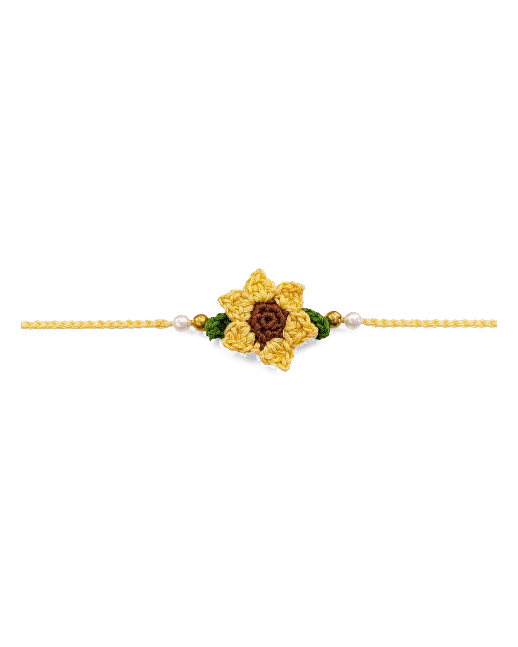 Sunflower Crochet Rakhi