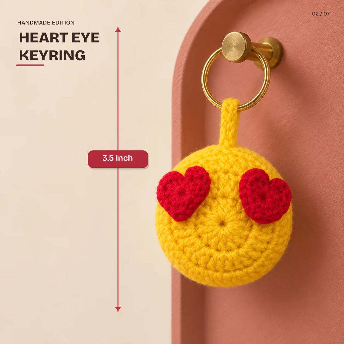 Heart Eye Keyring, 3.5 inch, from the Chai Pe Festive Hamper
