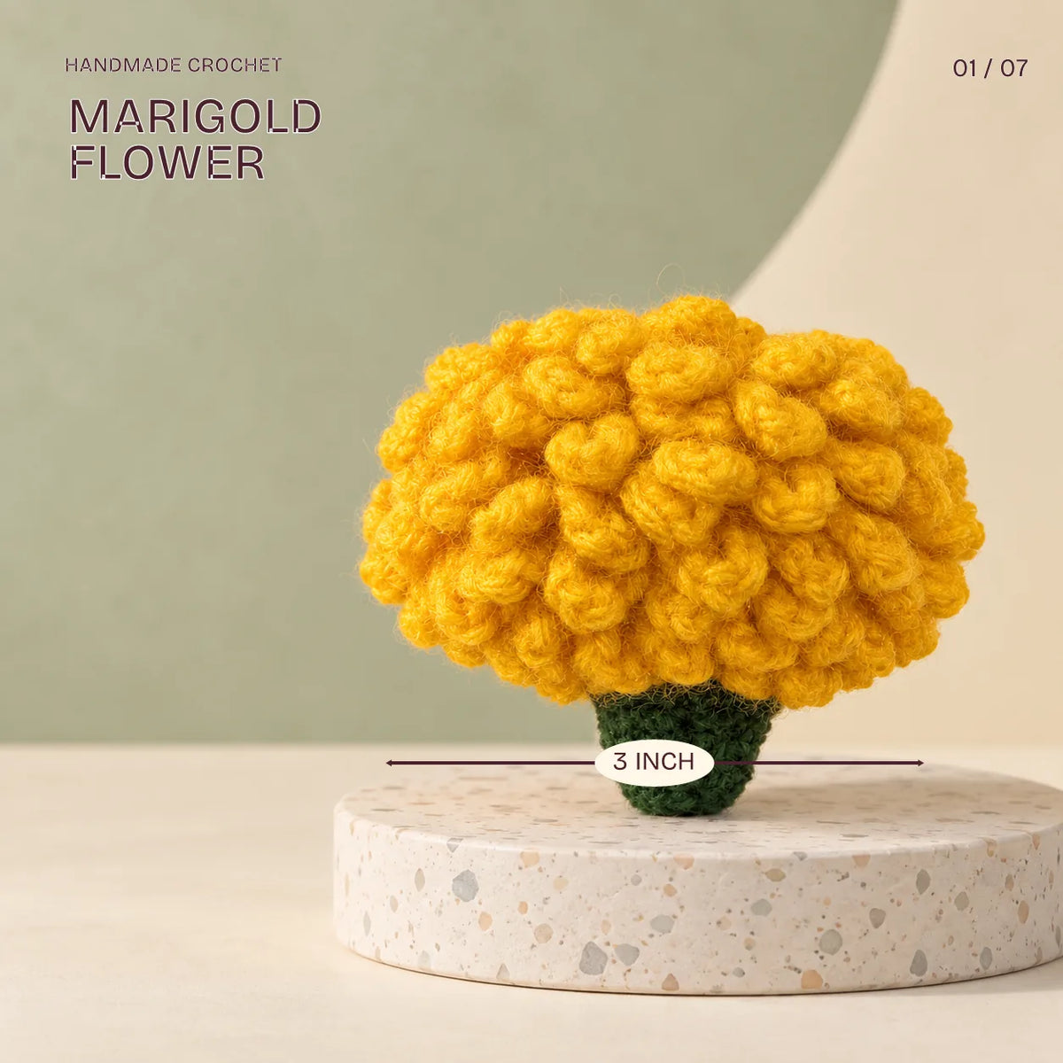 Marigold Flower, 3 inch, from the Forever Phooljhadi Hamper