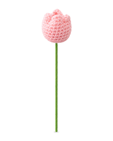Crochet Tulip Stem (Pink)