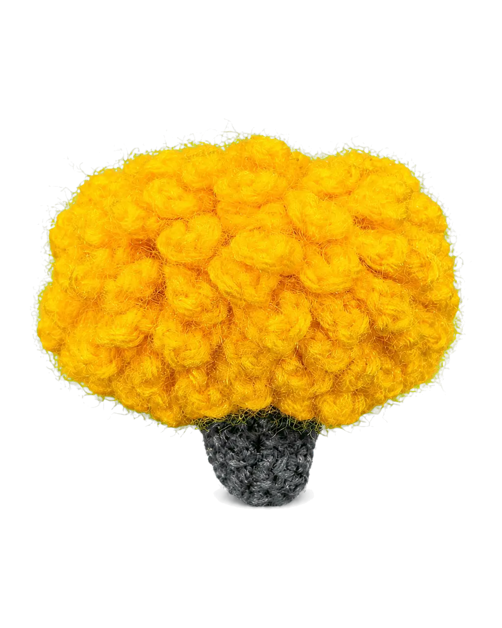 Fuzzy Flower Hair Clip