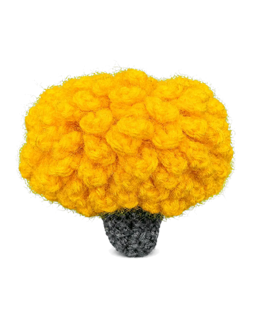 Fuzzy Flower Hair Clip