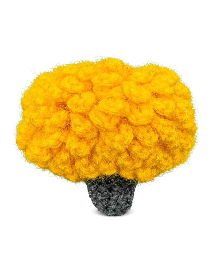 Fuzzy Flower Hair Clip