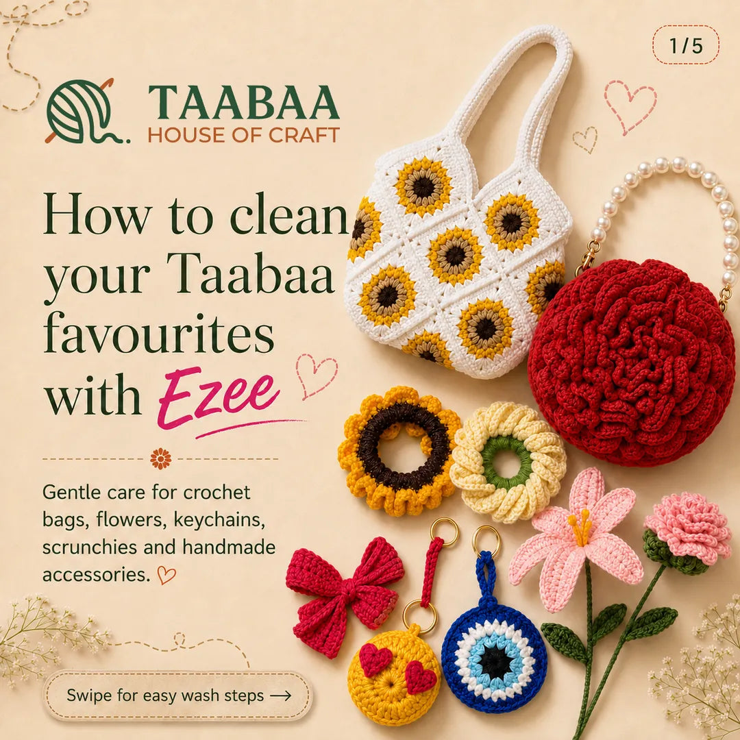 Taabaa crochet care guide, step 1 of 5: Start here